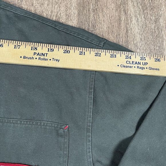 VTG Tommy Hilfiger Surplus Sz L Army Green Long Sleeve Button Up Thick Shirt - Picture 6 of 15